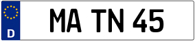 Trailer License Plate